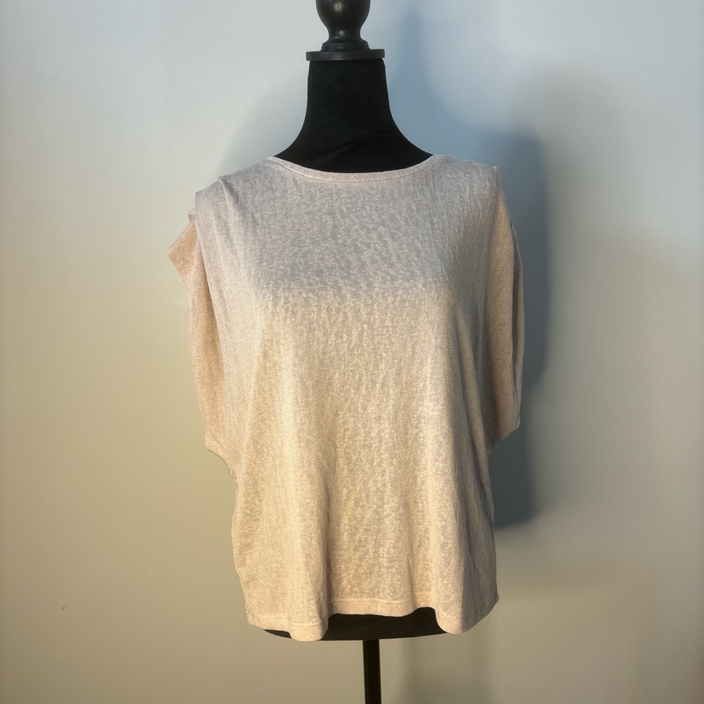 Mango semi sheer top.